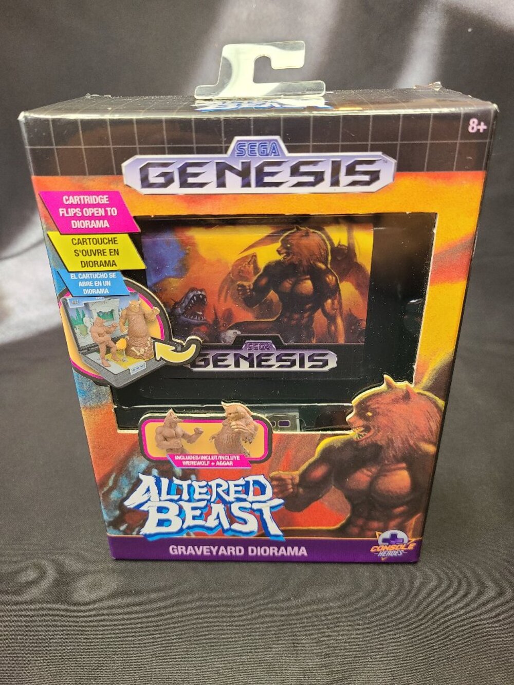 Console Heroes Sega Genesis Altered Beast Cartridge Diorama by Console Heroes